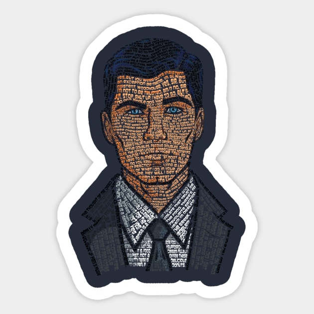 Archer Quotes Sticker by 666hughes